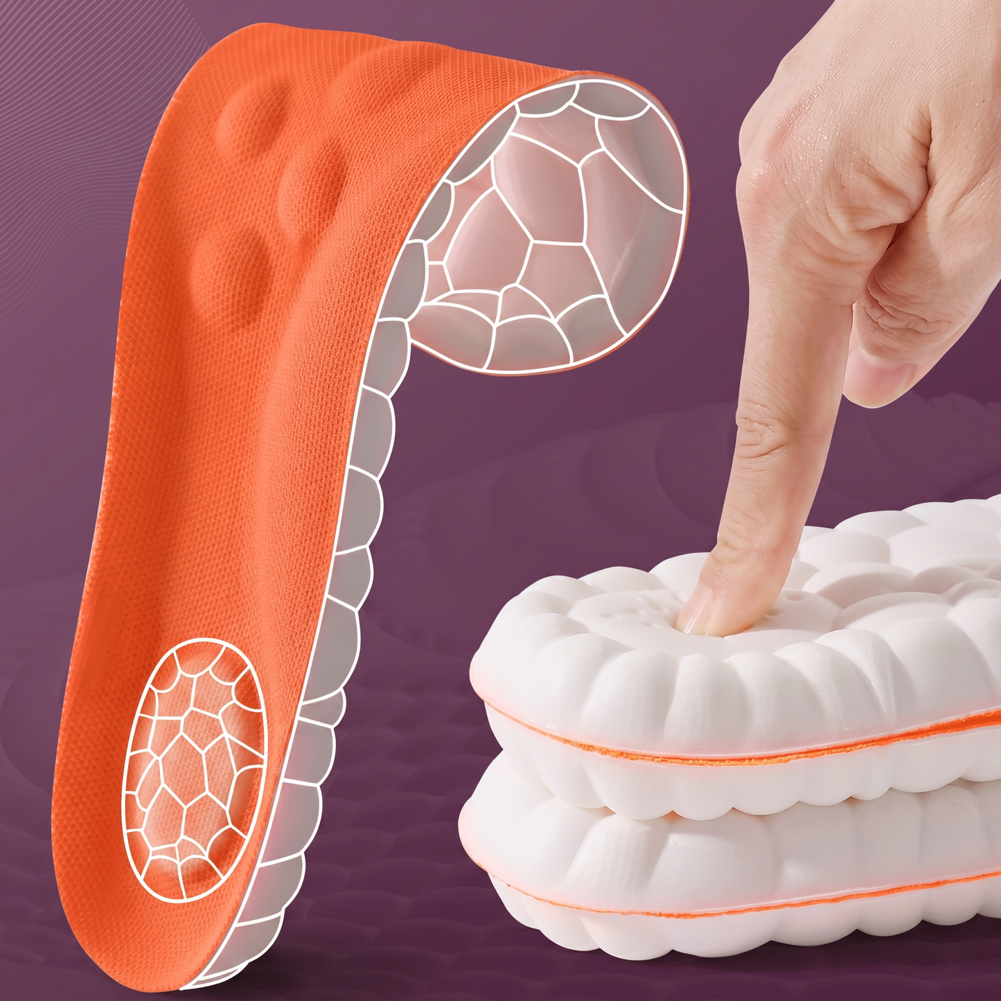 STRYDE™ semelles orthopédiques à support de voûte — soulagement instantané