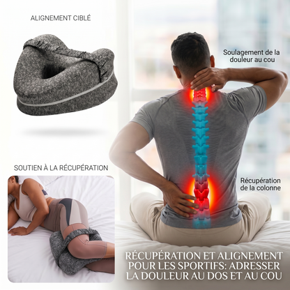 Aligno™ coussin d'alignement — le soutien qui accompagne tes nuits