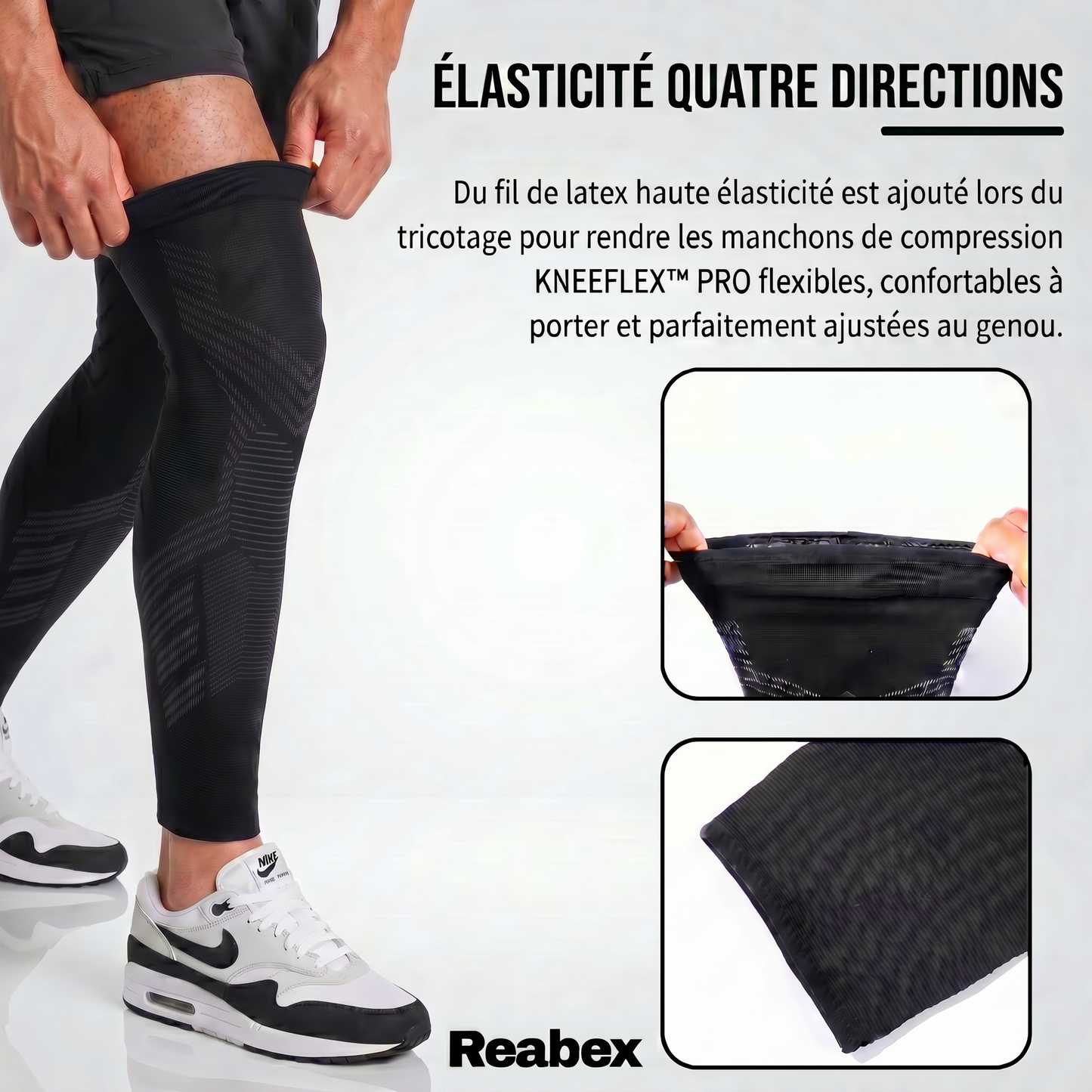 KNEEFLEX™ PRO manchons de compression — soulagement dès le premier pas