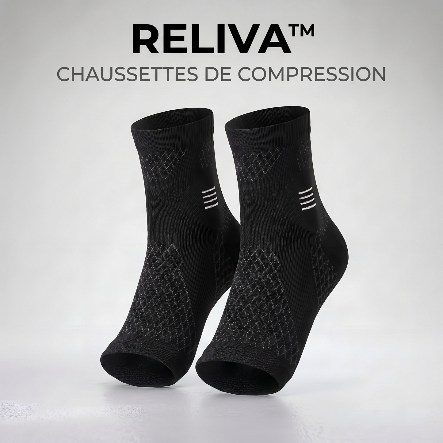 RELIVA™ Chaussettes de compression — Soutien ciblé contre la fasciite plantaire