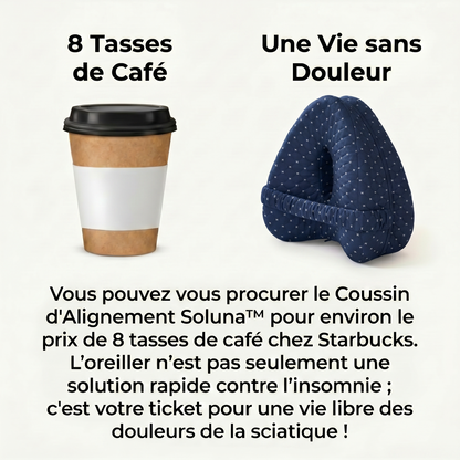 Soluna™ coussin d'alignement — le soutien qui accompagne tes nuits